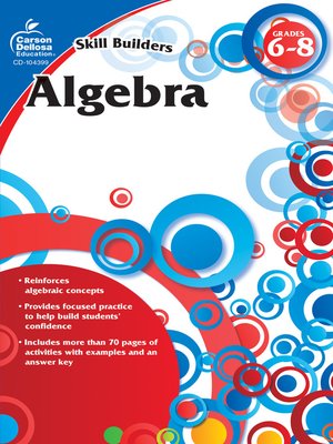 cover image of Algebra, Grades 6--8